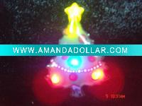 Wholesale Flashing magnetic badge in Christmas tree shape