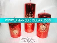 Wholesale snow flake shining candle,christmas candle,metal decorative candle, candle ornament, craft decoration candle,gift candle