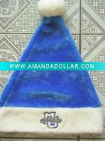 Wholesale Blue Santa Plush Hats