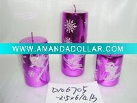 Wholesale christmas metallic shining candle,christmas candle,metal decorative candle, candle ornament, craft decoration candle,gift candle