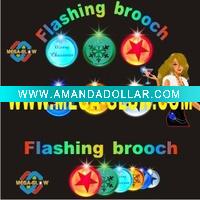 Wholesale flashing badge,led light up christmas necklace,novelty light,promotional gift
