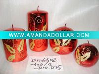 Wholesale christmas metallic shining candle,christmas candle,metal decorative candle, candle ornament, craft decoration candle,gift candle