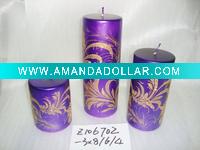 Wholesale christmas metallic shining candle,christmas candle,metal decorative candle, candle ornament, craft decoration candle,gift candle