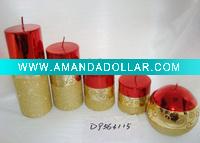 Wholesale christmas metallic shining candle,christmas candle,metal decorative candle, candle ornament, craft decoration candle,gift candle