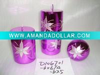Wholesale christmas metallic shining candle,christmas candle,metal decorative candle, candle ornament, craft decoration candle,gift candle