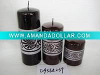 Wholesale christmas metallic shining candle,christmas candle,metal decorative candle, candle ornament, craft decoration candle,gift candle