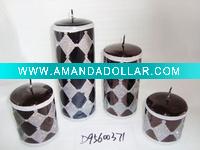 Wholesale christmas metallic shining candle,christmas candle,metal decorative candle, candle ornament, craft decoration candle,gift candle