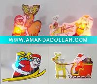 Wholesale Christmas flashing pin/Magnetic body light/glowing badge/led flashing pin