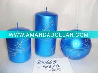 Wholesale christmas pillar&ball candle,christmas candle,metal decorative candle, candle ornament, craft decoration candle,gift candle