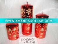 Wholesale hot selling classic xmas candle,christmas candle,metal decorative candle, candle ornament, craft decoration candle,gift candle