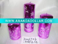 Wholesale hot selling classic xmas candle,christmas candle,metal decorative candle, candle ornament, craft decoration candle,gift candle