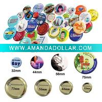 Any size OEM logo business gifts tin badge button
