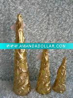 Decorative craft xmas cone candle