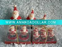 Seasonal xmas decorative candle