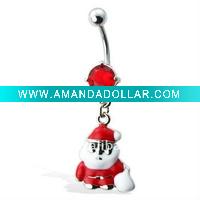 Wholesale Santa Claus Christmas Belly Button Ring,Belly Ring,Navel Ring C1961