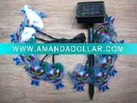 Wholesale solar led Chrismtas light string with PVC shape Santa
