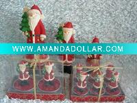 Wholesale Decorative craft x-mas santa claus candle
