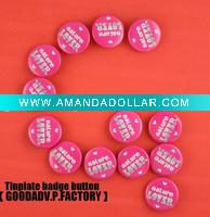Wholesale Promotion gifts letters metal badge button