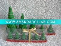 Decorative craft xmas tree candle