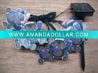 Wholesale solar led light string with bear/promotion goods