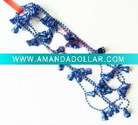 Wholesale craft gifts item plastic Christmas bells bead chain garland