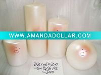 Wholesale snow man canle,art pillar &ball candle,gift candle set