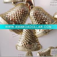 Wholesale Plated Christmas Tinker bell Jingle bell charms pendants xmas ornament decoration 3 PCS