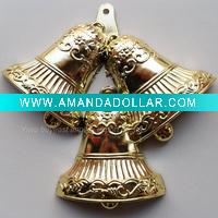 Wholesale Plated Christmas Tinker bell Jingle bell charms pendants xmas ornament decoration 3 PCS