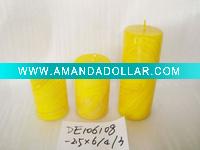 Wholesale craft decoration candle,art pillar candle,promotion candle