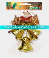 Wholesale plastic christmas bell decoration