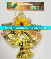 Wholesale plastic christmas bell decoration