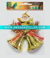 plastic christmas bell decoration