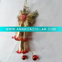 Wholesale 2011 plastic VINTAGE CHRISTMAS BELL CHRISTMAS TREE ORNAMENT DECORATION GIFT
