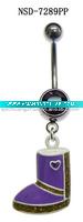 Wholesale Lovely Boots stainless steel navel belly body jewelry/jewellery piercing