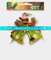 Wholesale plastic christmas bell decoration