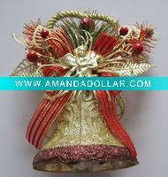 plastic chrismas hanging bell
