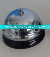 Wholesale 2.5" round call bell silver plated reception bell