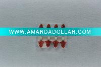 Wholesale PMMA laser cut christmas bell pattern wooden clips