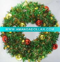 Christmas Tinsel wreath 47cm