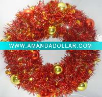 Christmas Tinsel wreath 47cm