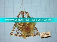 Wholesale Christmas rattan bell,decoration,ornament