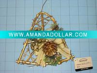 Wholesale Christmas rattan bell