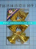 Wholesale christmas plastic bell ornament,decorative bell