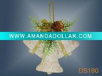 Wholesale christmas bell decorations,plastic hanging ornament,gift