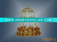 Wholesale Iron wire christmas bell hanging ornament/decoration/craft/gift