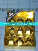 christmas hanging plastic bell decoration