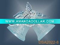Wholesale christmas hanging bell ornament,plastic bell decoration