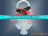 christmas plastic bell ornament/decoration