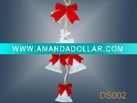 Wholesale christmas plastic bell ornament/decorations/craft