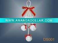 Wholesale christmas plastic bell ornament/decorations/craft/gift